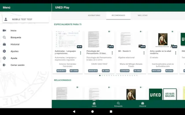 UNED-Play android App screenshot 5